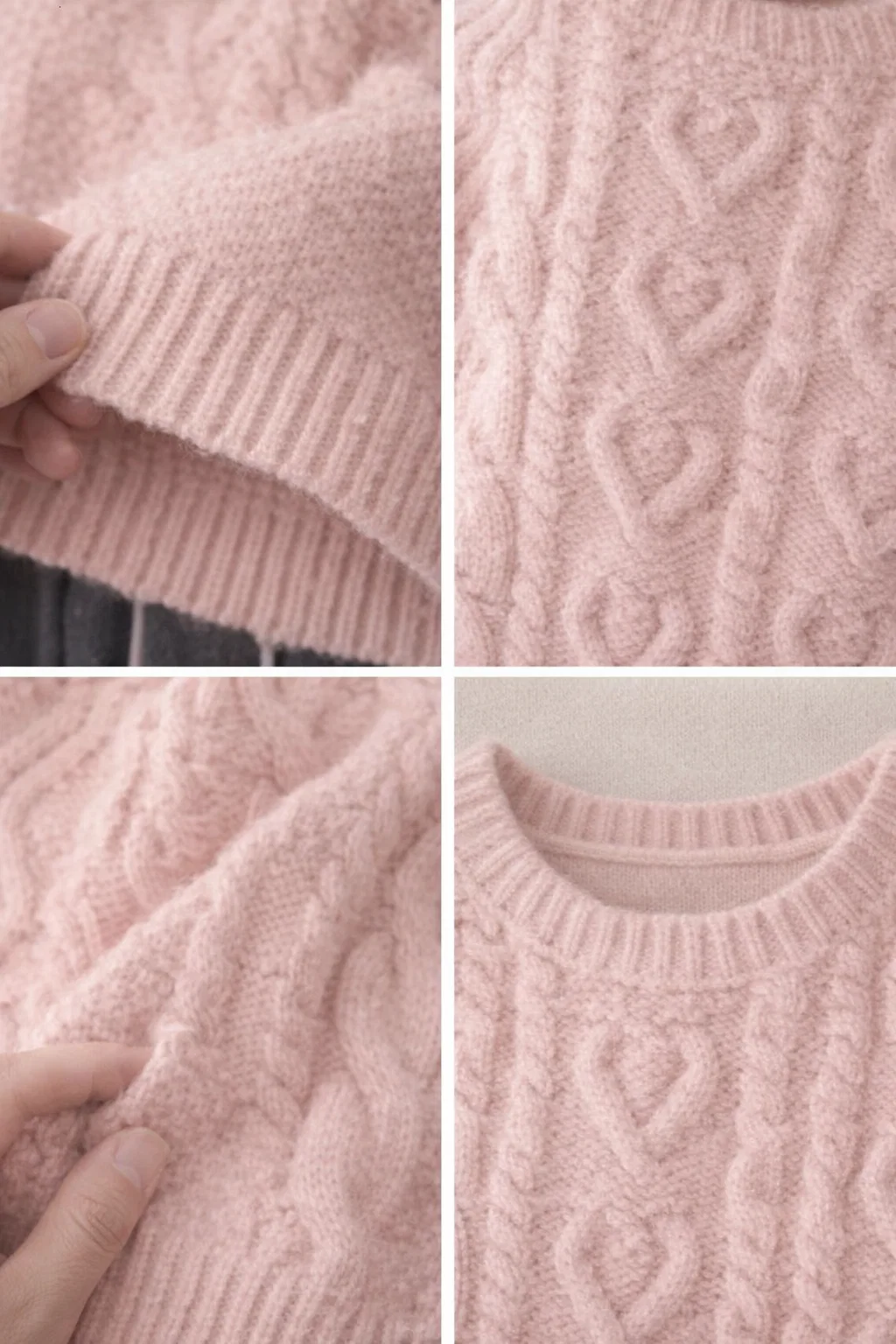 Women’s Cable Knit Crewneck Sweater