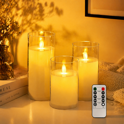 Flameless Candle Set — Instant Cozy Glow Anywhere