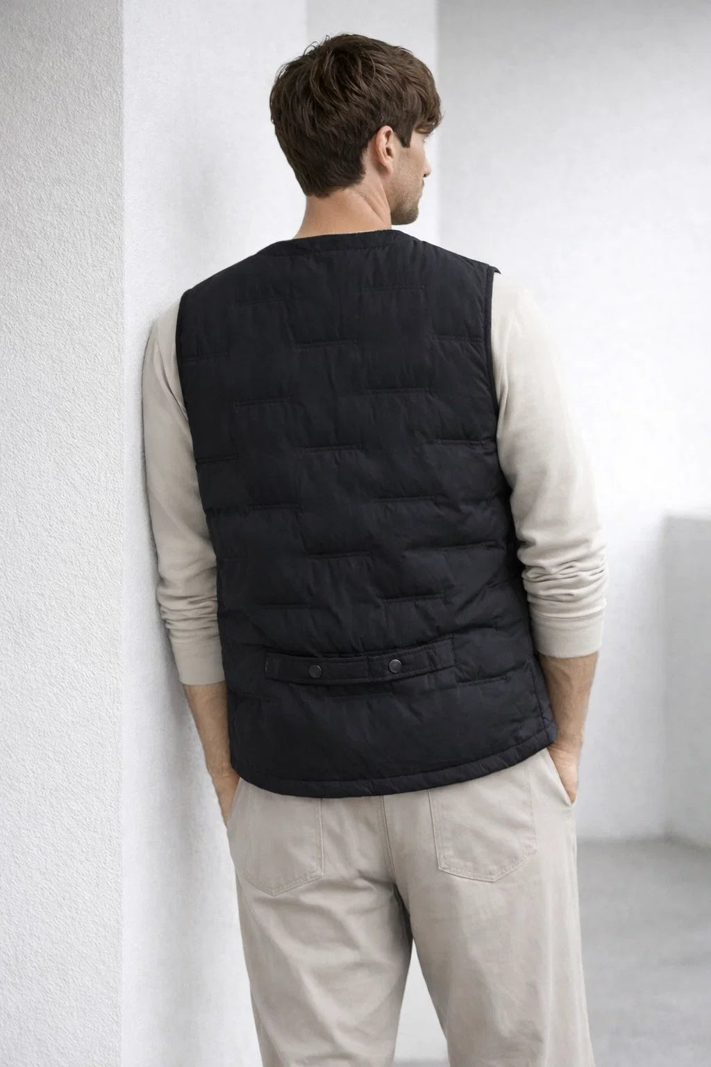 Lightweight Quilted Down Vest for Men