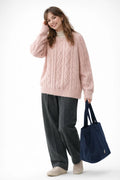 Women’s Cable Knit Crewneck Sweater